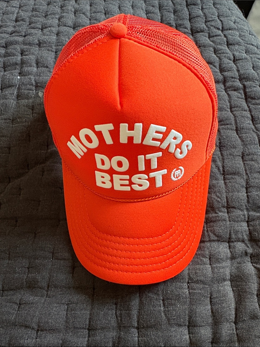 Mothers Do It Best Bright Orange Trucker Cap